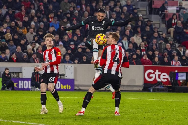 Brentford 0-2 Liverpool: Núñez Double Secures Liverpool Win Over Brentford